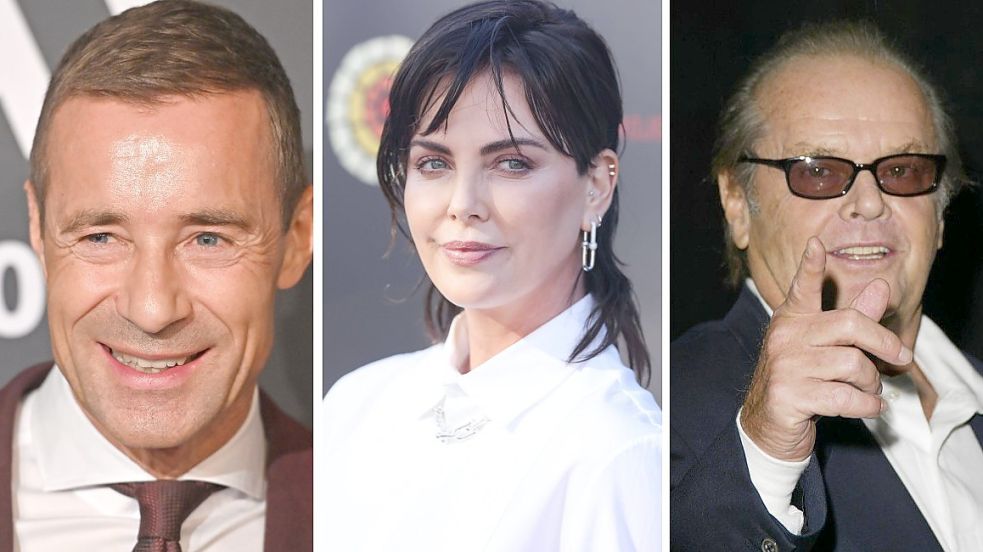 Kai Pflaume, Charlize Theron oder Jack Nicholson: Kennen Sie die Geheimnisse dieser Promis? Foto: Collage: imago images/Sven Simon/NurPhoto/YAY Images