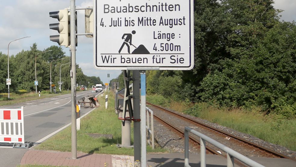 Mit „4. Juli bis Mitte August“ war die Bauzeit angegeben – beinahe eine Punktlandung. Foto: Romuald Banik