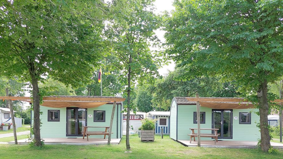 Eine Übernachtung in einer Family Woodlodge im Freizeitpark „Am Emsdeich“ in Grotegaste (Gemeinde Westoverledingen) ist ein Erlebnis. Foto: Privat