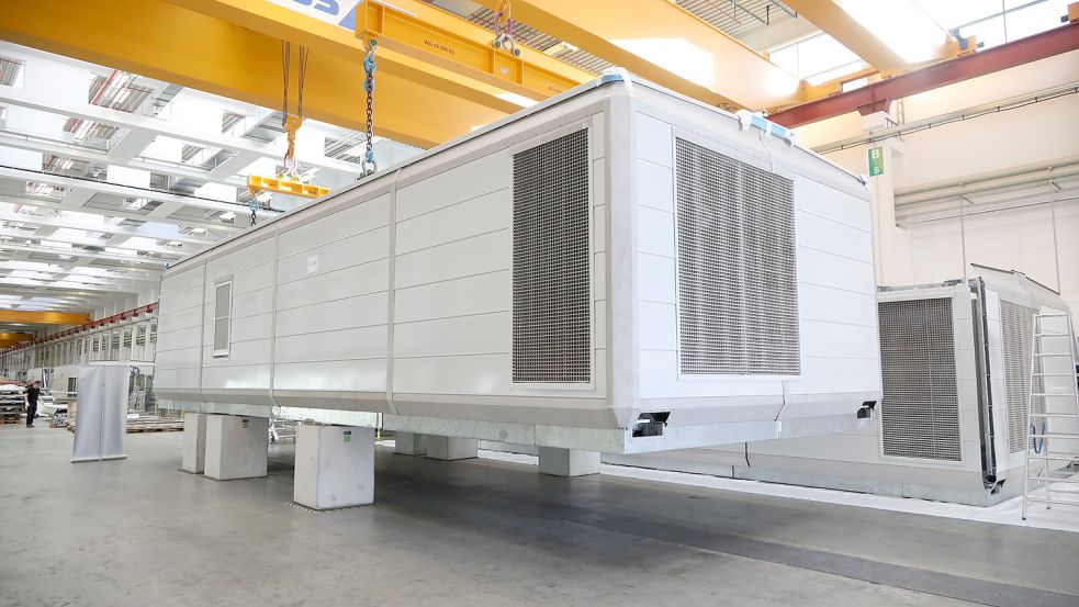 Das neue Maschinenhaus von Enercon ist knapp 5 Meter breit. Foto: Romuald Banik