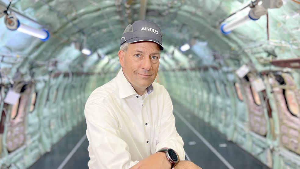 André Walter, bisher Werkleiter in Finkenwerder und Deutschland-Chef von Airbus, ist seit 1. Juli Chef der neuen Tochterfirma Aerostructure. Foto: Markus Lorenz