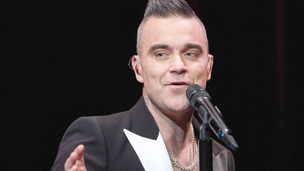 Robbie Williams einziges Deutschland-Konzert fand in München statt. Foto: dpa/Georg Wendt