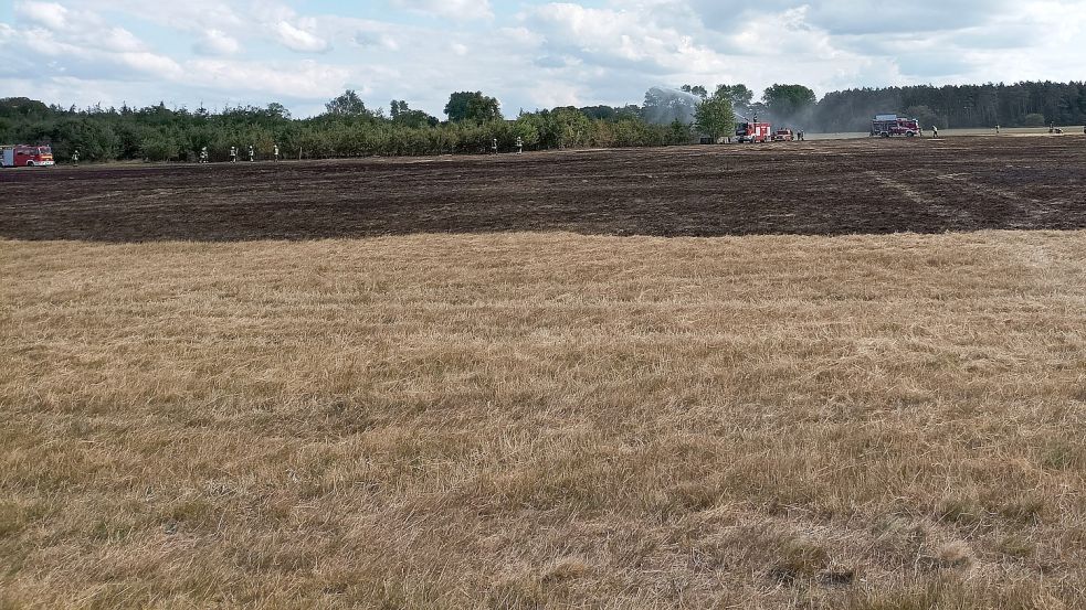 Auf dem Gelände der Bundeswehr in Brockzetel hat es gebrannt. Foto: Feuerwehr