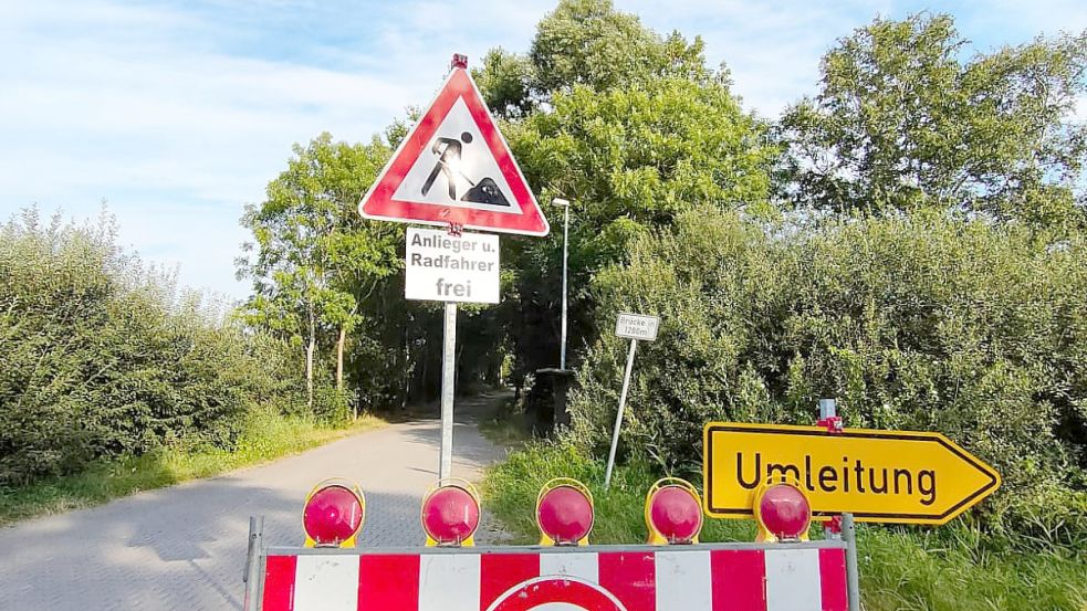 Der Punger Weg ist aktuell nur für Anlieger und Radfahrer freigegeben. Foto: Gemeindeverwaltung