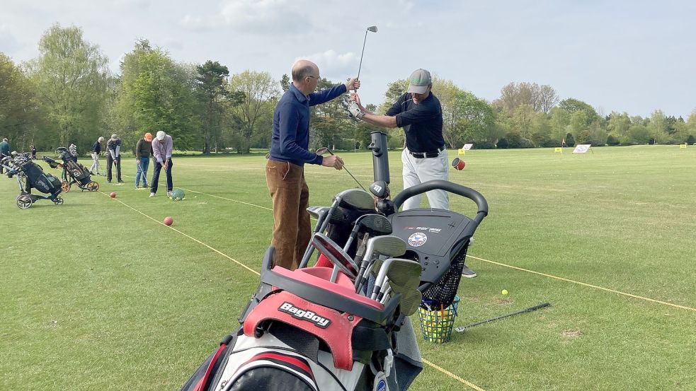 Damit die Golfer in Wiesmoor noch weiter trainieren dürfen, können sie einen freiwilligen finanziellen Beitrag leisten. Foto: Marco Lindenbeck