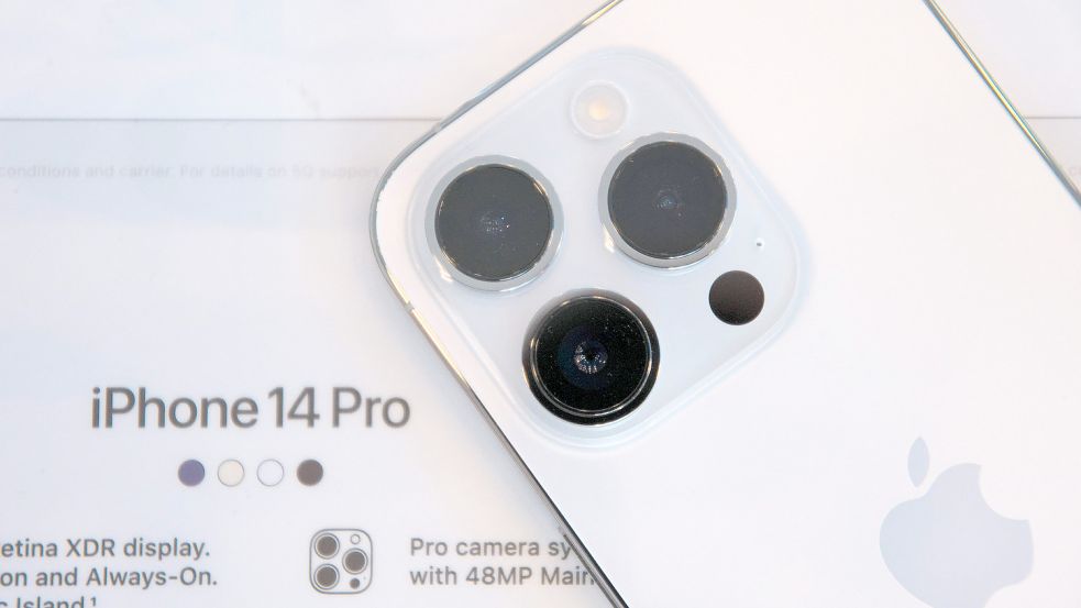 Apples iPhone 14 Pro und Pro Max haben neue Kamerasysteme - und die sorgen bei einigen Nutzern für Ärger. Foto: imago images/UPI Photo