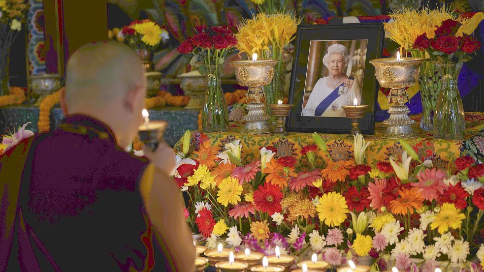 Weltweit trauern Menschen um die britische Königin Elizabeth II. Foto: AP
