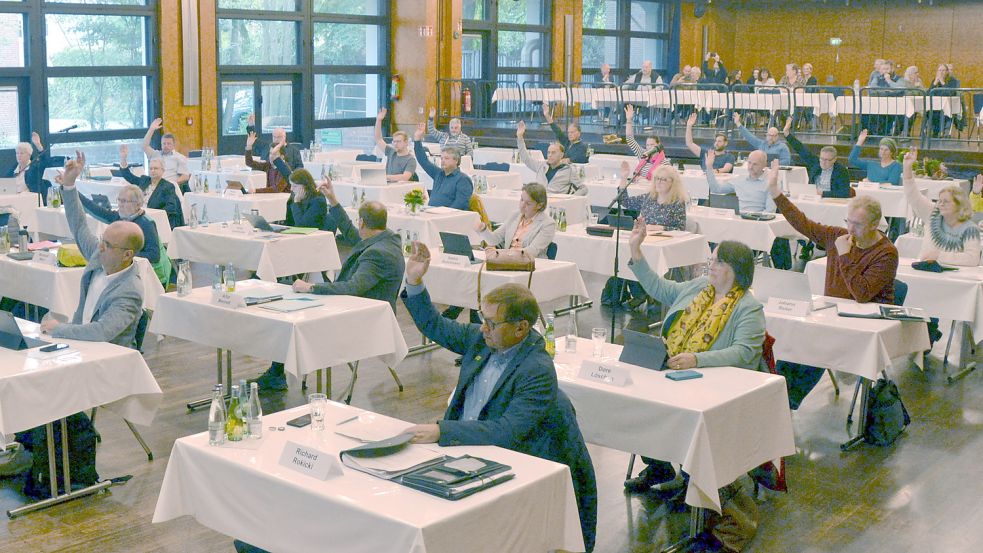 Die öffentliche Sitzung des Auricher Stadtrates dauerte am Donnerstag nur eine gute Stunde. Foto: Aiko Recke