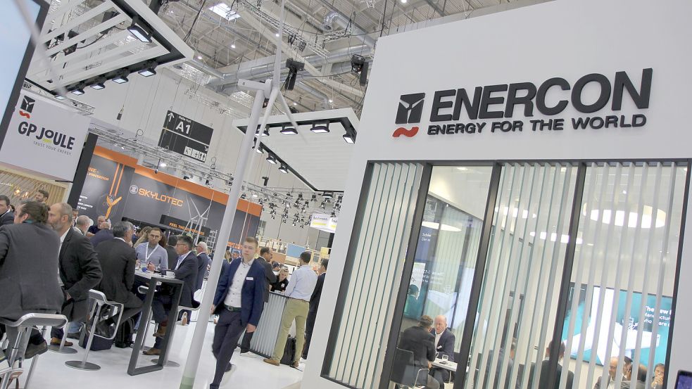 Gut besucht: Der Enercon-Stand auf der Windenergie-Messe in Hamburg. Foto: Enercon