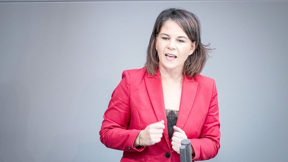 „Es wäre vermessen zu glauben, Deutschland könnte den Kriegsverlauf im Alleingang ändern“, sagte Bundesaußenministerin Annalena Baerbock im Gespräch mit unserer Redaktion. Foto: dpa/ Kay Nietfeld