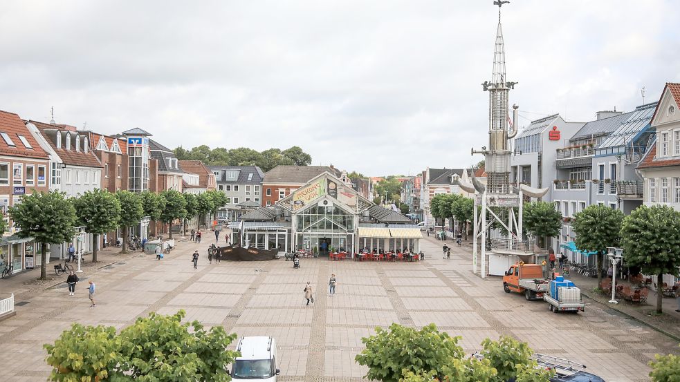 Die Kaufleute wünschen sich mehr Grün auf dem Marktplatz. Dafür wurden im September 63.000 Euro bewilligt. Foto: Romuald Banik