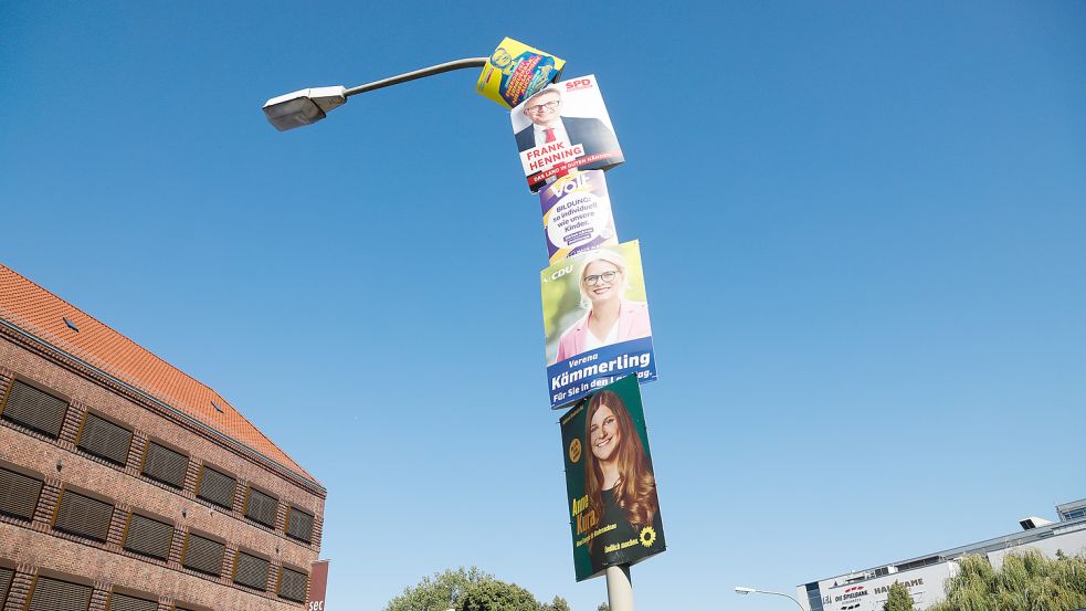 Osnabrück ist voller Wahlplakate. Foto: Michael Gründel