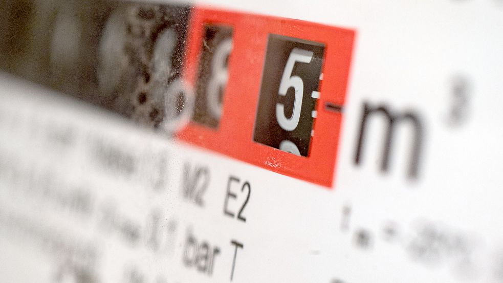 Im Fokus: Ein Gaszähler. Foto: DPA