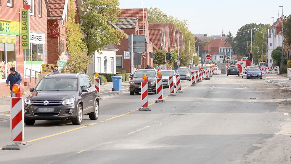 Seit dem Sommer ist die Fockenbollwerkstraße eine Einbahnstraße. Foto: Romuald Banik