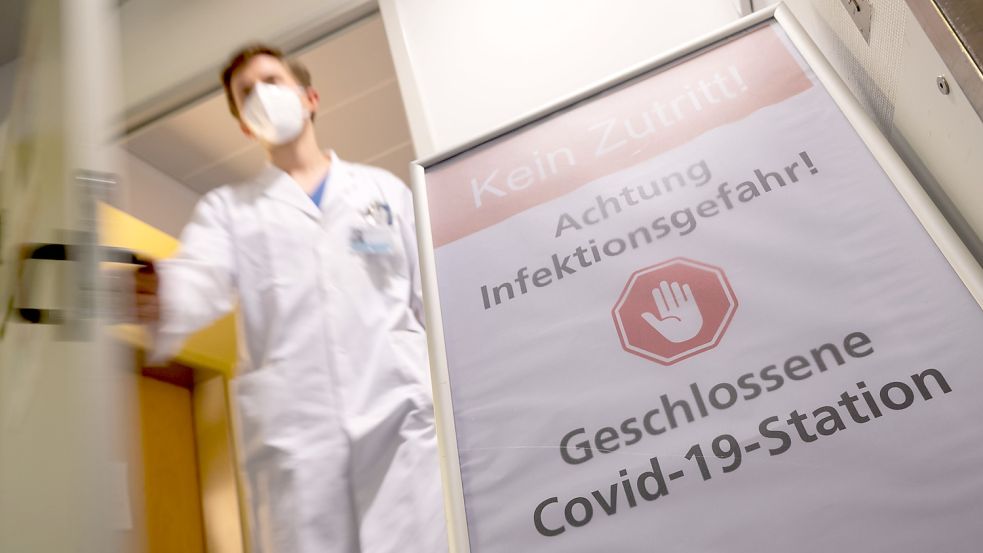 Covid-Stationen in Kliniken sind besonders isoliert, wie hier im Klinikum Stuttgart. Foto: DPA