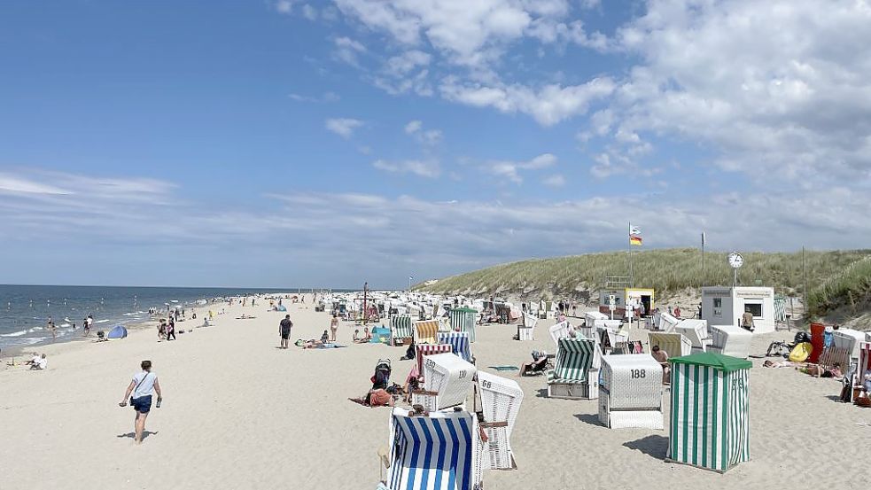 Der Baltrumer Strand ist bei Urlaubern beliebt. Foto: privat
