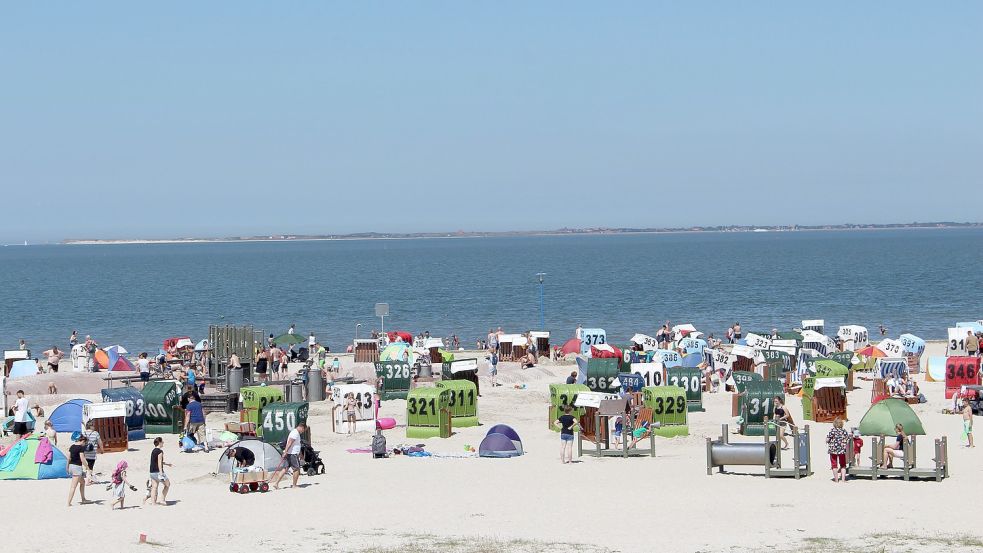 Strandleben in Neuharlingersiel. Foto: Oltmans