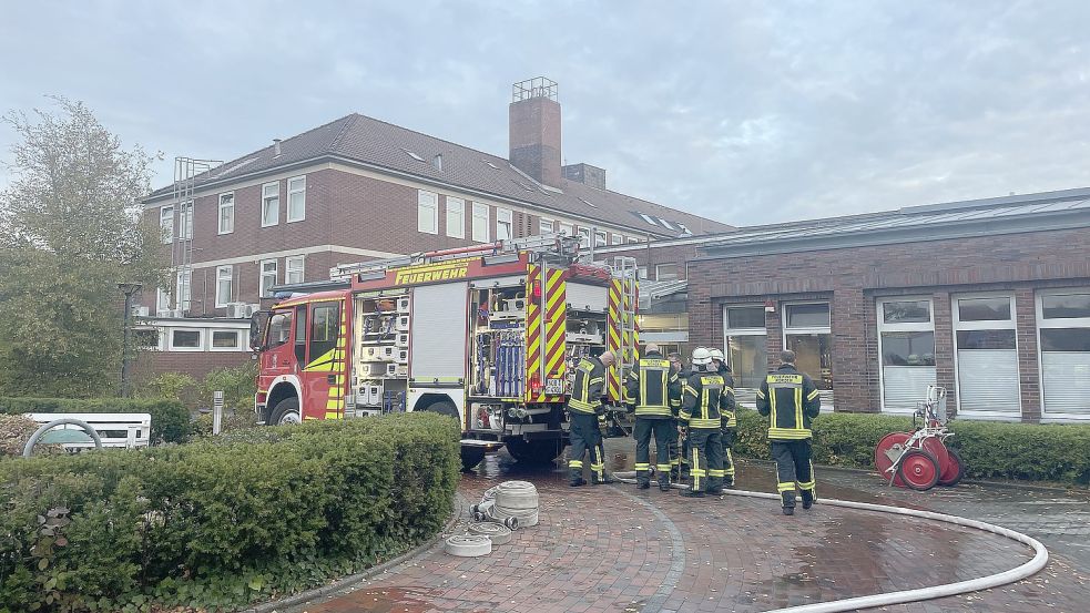 Das Feuer war im Erdgeschoss ausgebrochen. Foto: Feuerwehr Norden