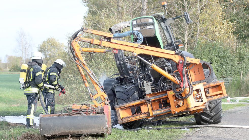 Die Feuerwehr ist am Dienstagvormittag nach Ihlow ausgerückt. Foto: Romuald Banik