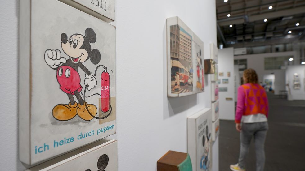 Ein Beitrag zur Energiekrise auf der Affordable Art Fair. Foto: dpa