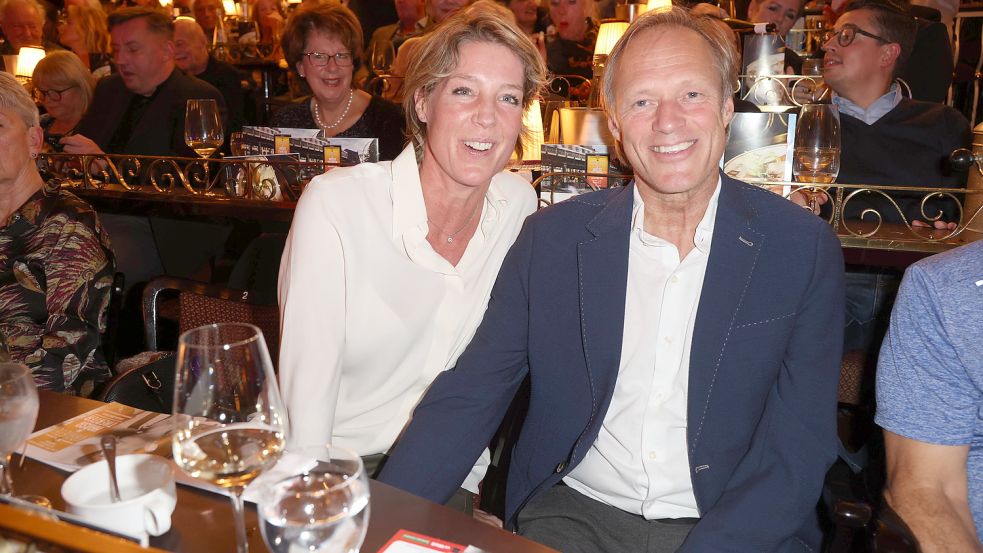 Christina Block und Gerhard Delling sind seit dem vergangenen Jahr liiert. Foto: imago images/Stephan Wallocha