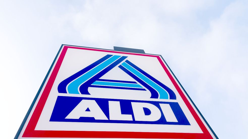 Das Firmenlogo der Discounteinzelhandelskette Aldi. Foto: DPA