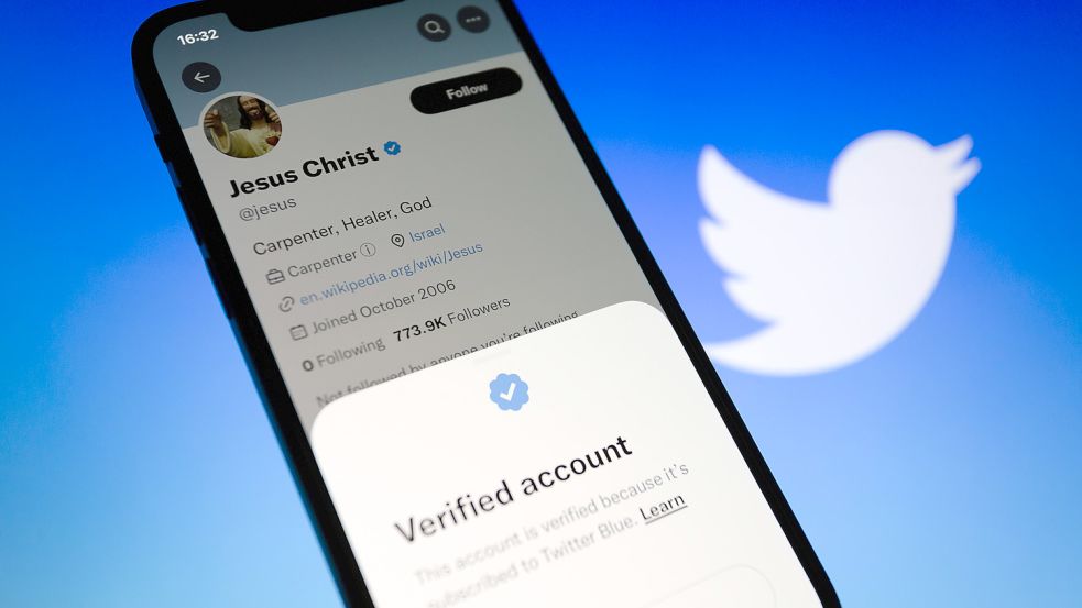 Jesus ist auf Twitter. Das zumindest verrät das blaue Häkchen. Foto: imago images/ZUMA Wire
