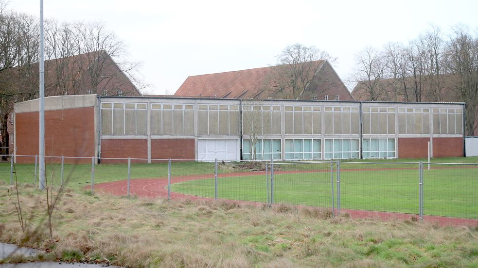 Die Turnhalle auf dem Gelände der früheren Auricher Kaserne.Foto: Romuald Banik