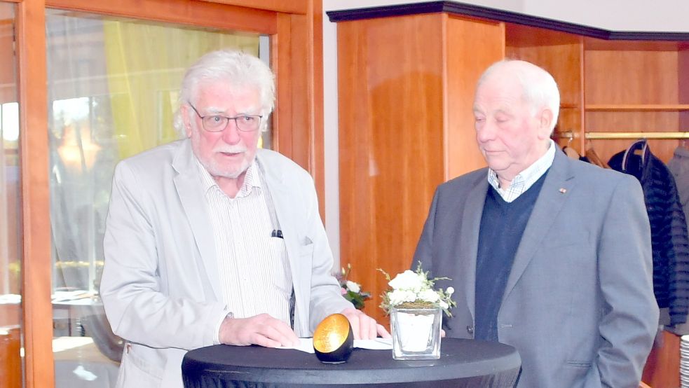 Die Gründer der Sport-Arge Großefehn: Heiner Brötje (links) und Hayo Wolters.Foto: Gerd-Arnold Ubben