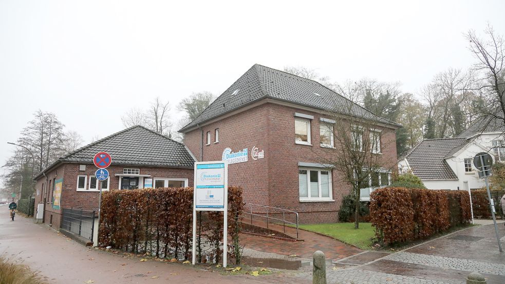 Das Büro ist in den Räumen des Diakonischen Werkes an der Bahnhofsstraße in Aurich. Foto: Romuald Banik