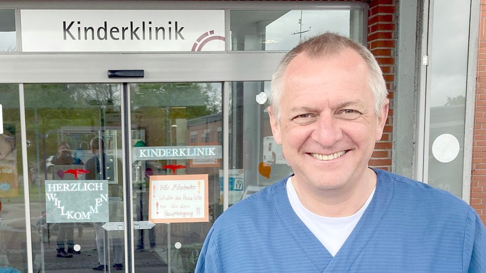 Der Chefarzt der Auricher Kinderklinik, Dr. Gerhard Däublin. Foto: Aiko Recke