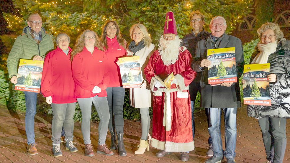 Die Organisatoren sind voller Vorfreude auf den ersten Marienhafer Weihnachtsmarkt nach Corona. Foto: Folkert Bents