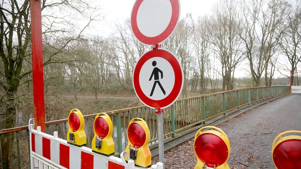 Gesperrt ist die Kroglitzbrücke seit Monaten sogar für Fußgänger. Foto: Romuald Banik
