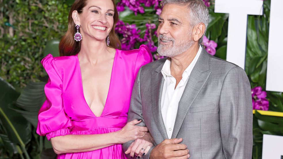 Julia Roberts und George Clooney standen bereits für verschiedene Drehs zusammen vor der Kamera. Foto: imago images/NurPhoto/Image Press Agency