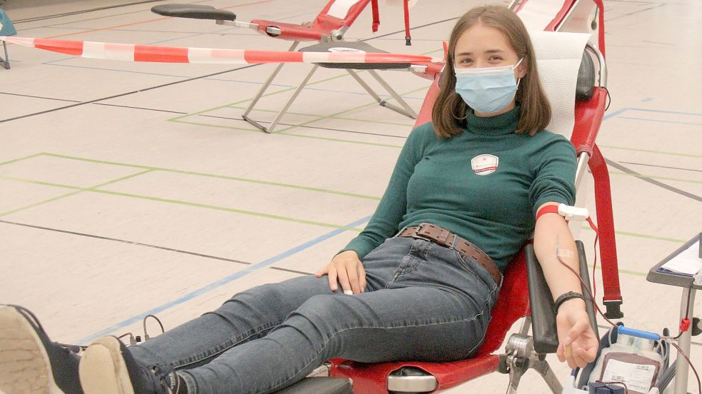 Im September 2021 hatten die Abiturienten des Ulricianums gemeinsam mit dem DRK zum Blutspenden aufgerufen. Foto: Amélie Alberts