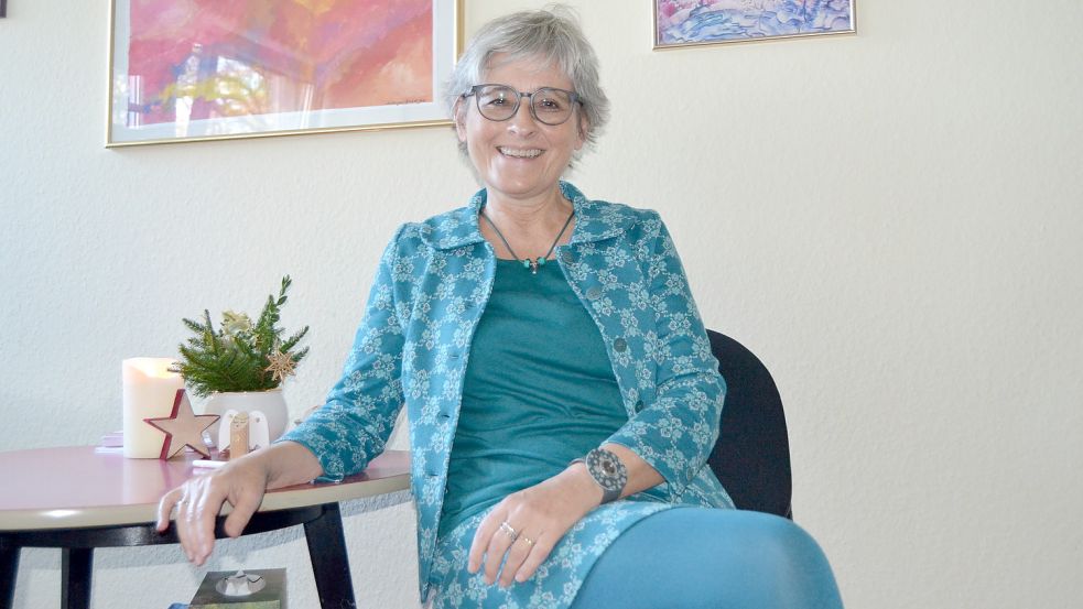 Margret Castricum ist Psychoonkologin in Aurich. Ihre Klienten kommen häufig von der Beratungsstelle „Krebs und Beruf“. Foto: Neelke Harms
