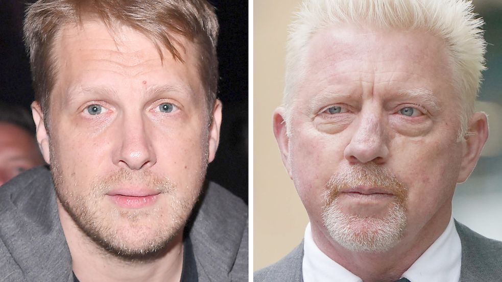 Oliver Pocher (links) hat sich zum Interview von Boris Becker geäußert. Foto: dpa/Revierfoto/PA Wire/Kirsty O‘connor