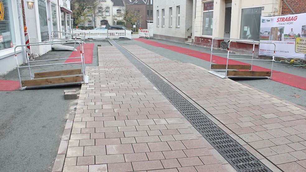 So sah das Ende der Osterstraße am ersten Adventswochenende aus. Foto: Karin Böhmer
