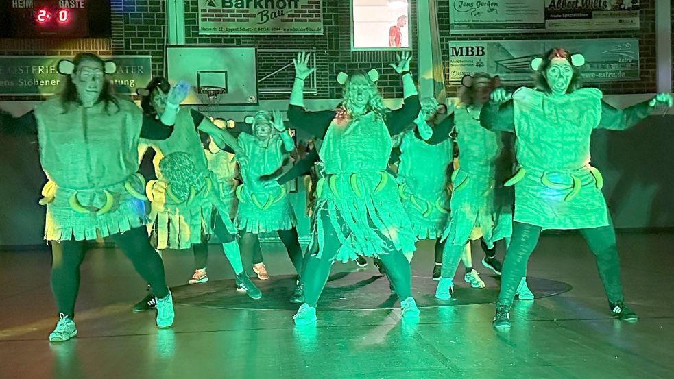 Die „Jumanjinisten“bei ihrer Show. Foto: Imko Swieter