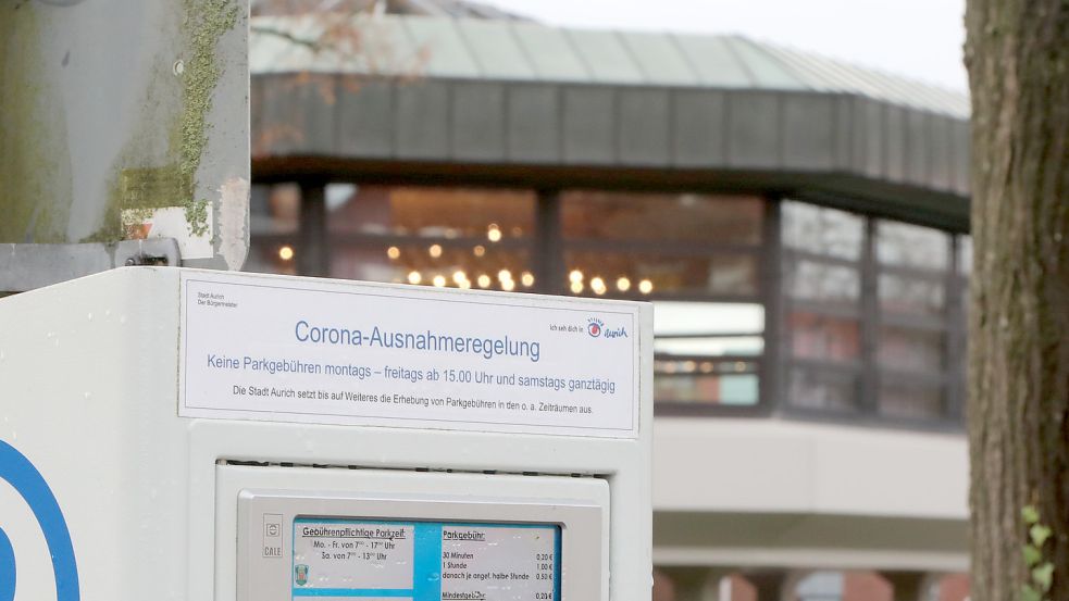 An Silvester endet in Aurich die Corona-Ausnahmeregelung bei den Parkgebühren. Foto: Romuald Banik