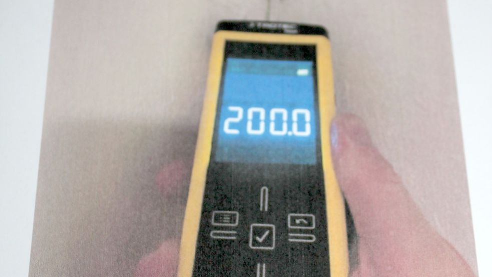 Das Messgerät des Gutachters zeigte 200 Digits. Foto: privat