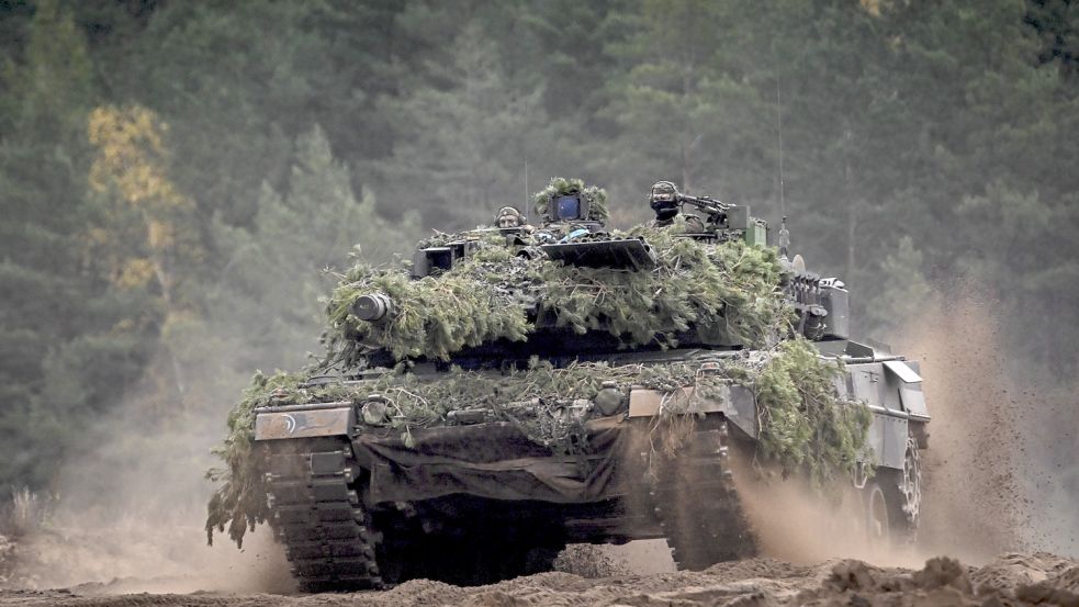 Von vielen Seiten wird eine Lieferung von Leopard-Panzer an die Ukraine gefordert. Foto: dpa/BELGA/Dirk Waem