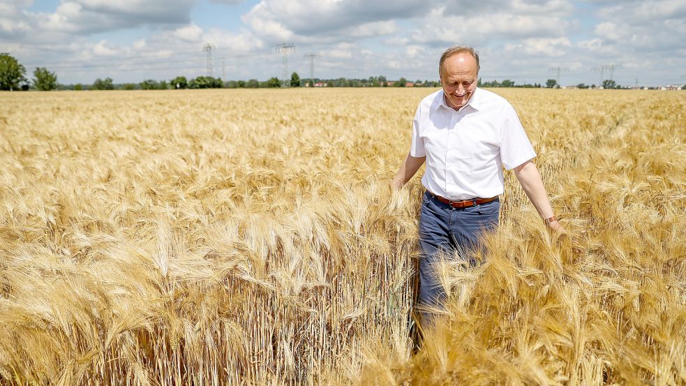 Bauernpräsident Joachim Rukwied spricht über den Zustand der Landwirtschaft in Deutschland: Die Auswirkungen des Ukraine-Krieges und steigende Energiepreise machen den deutschen Bauern zu schaffen. Foto: dpa/Jan Woitas