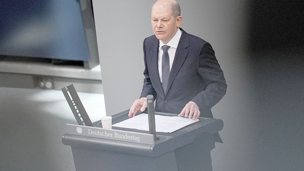 In der Regierungsbefragung am 25. Januar muss Olaf Scholz auch unangenehme Fragen beantworten. Foto: dpa/Michael Kappeler