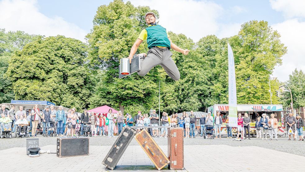 Auch im vergangenen Jahr kam das Programm des Straßenkunstfestivals gut bei den Besuchern an. Foto: Nicolai Heise