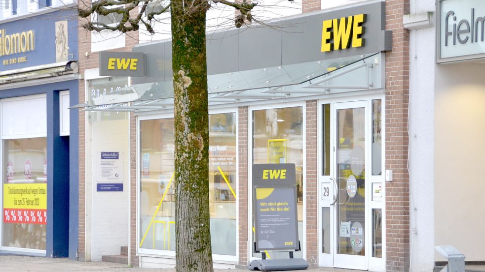Der EWE-Shop am Auricher Marktplatz. Foto: Aiko Recke