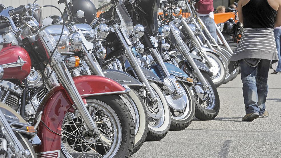 Unter anderem haben SPD/Linke bei ihren Forderungen Motorradclubs auf dem Zettel. Foto: Fabian Bimmer/DPA