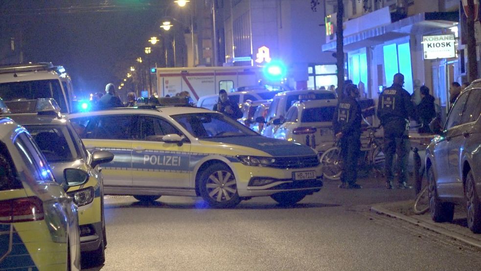Ein Mann hat am Sonntag an der Pappelstraße in Bremen auf eine Personengruppe geschossen. Foto: Nonstopnews