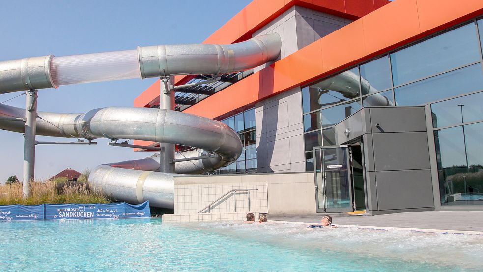 Das Solebecken im Auricher Schwimmbad „Baalje“. Foto: Romuald Banik