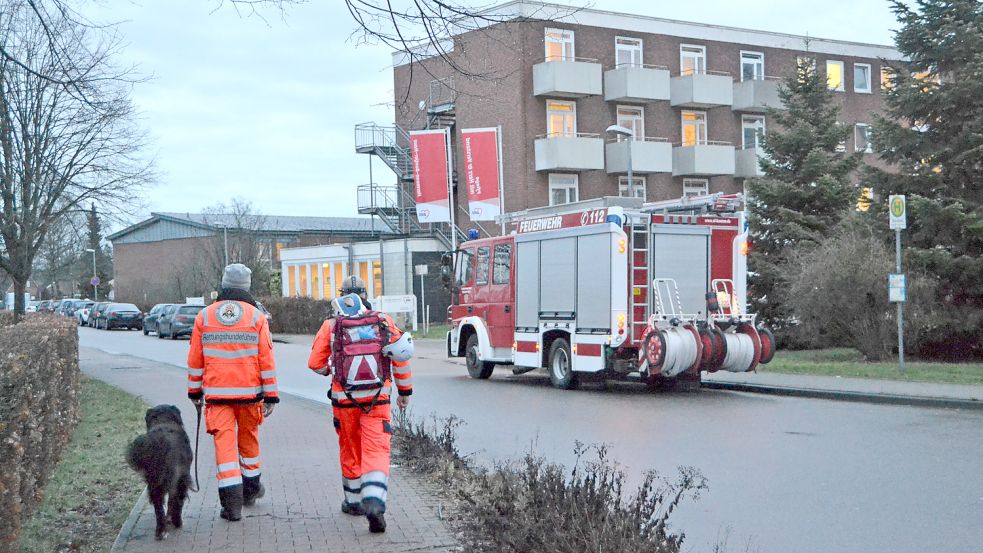 Rund um das Altenheim war über Tage gesucht worden. Auch mit Hunden. Foto: Recke